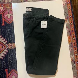 Free People Dark Green Skinny Pants